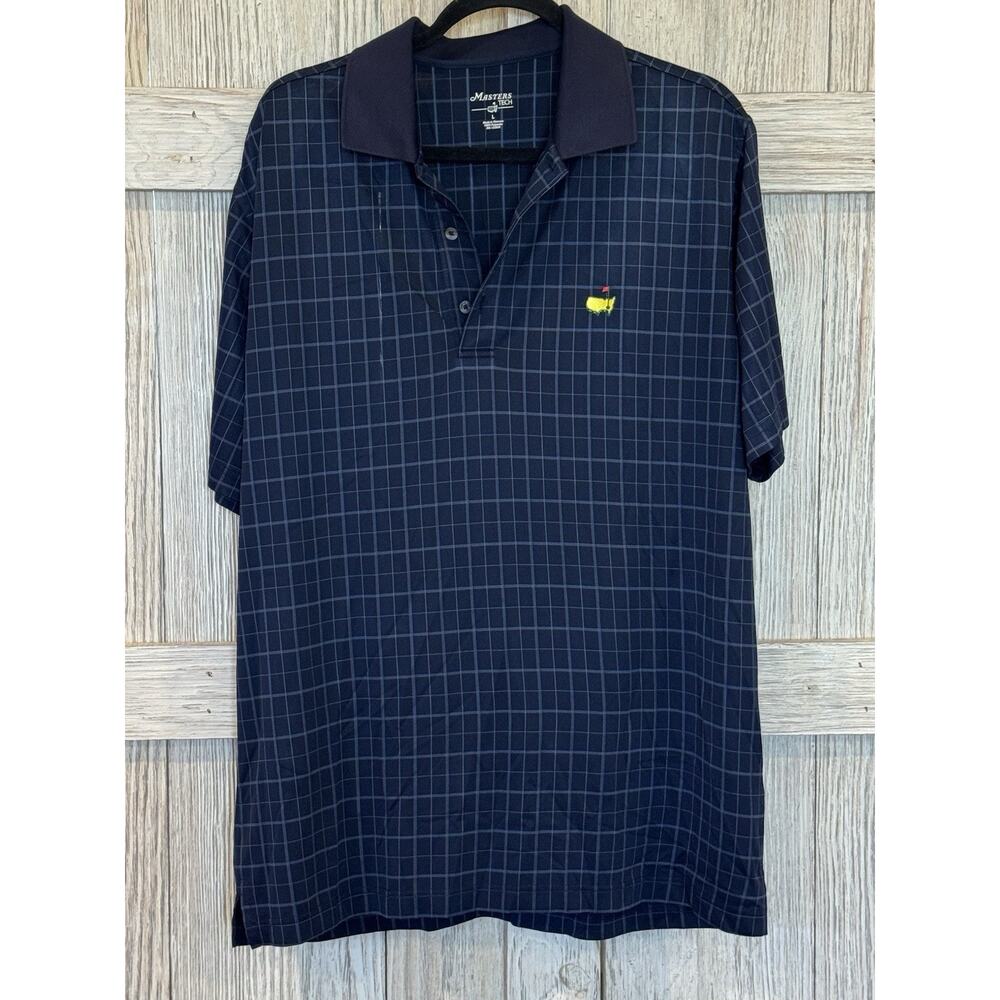 Masters Tech Men’s Polo Shirt Blue Sz Large Golf